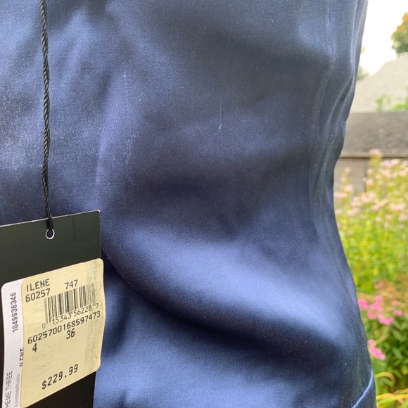 Boss Hugo Boss blue silk top NWT size 4 - Picture 4 of 5